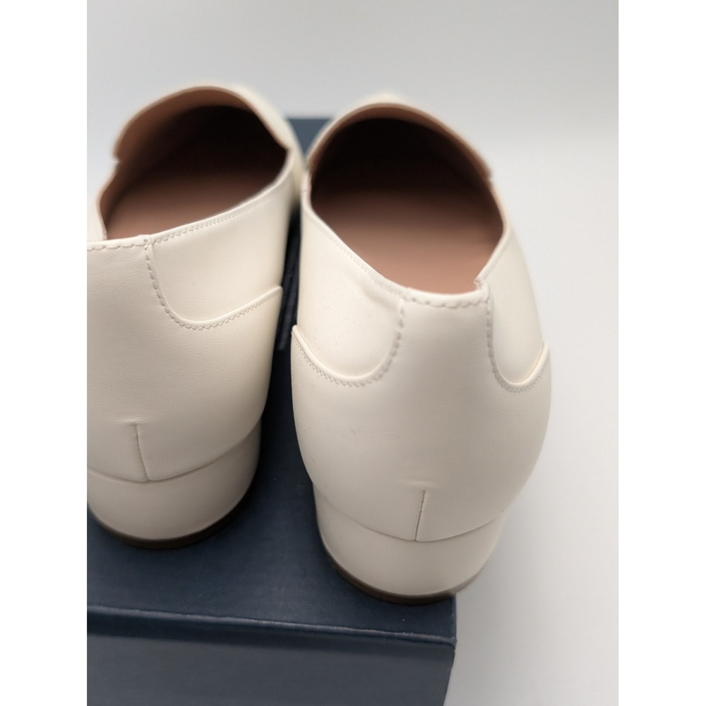 Cole Haan Loafers Womens 9.5 Ivory‎ Vialetta Croc Leather Pointed Toe Block Heel - Picture 4 of 8